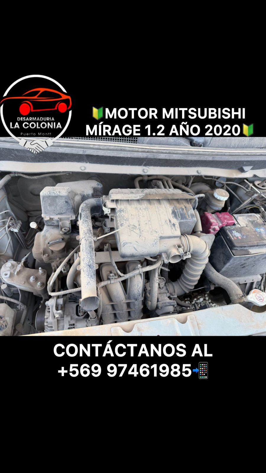 Motor Mitsubishi mirage 1.2 año 2020