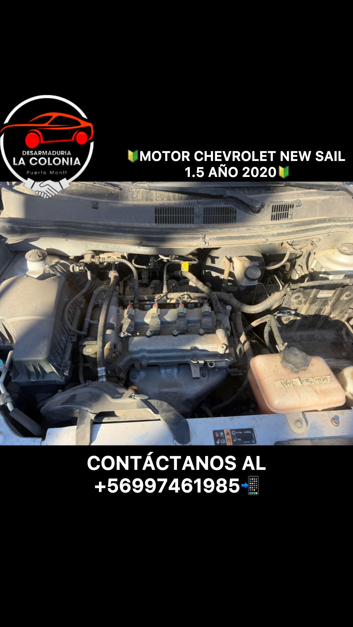 Motor Chevrolet new sail 1.5 año 2020