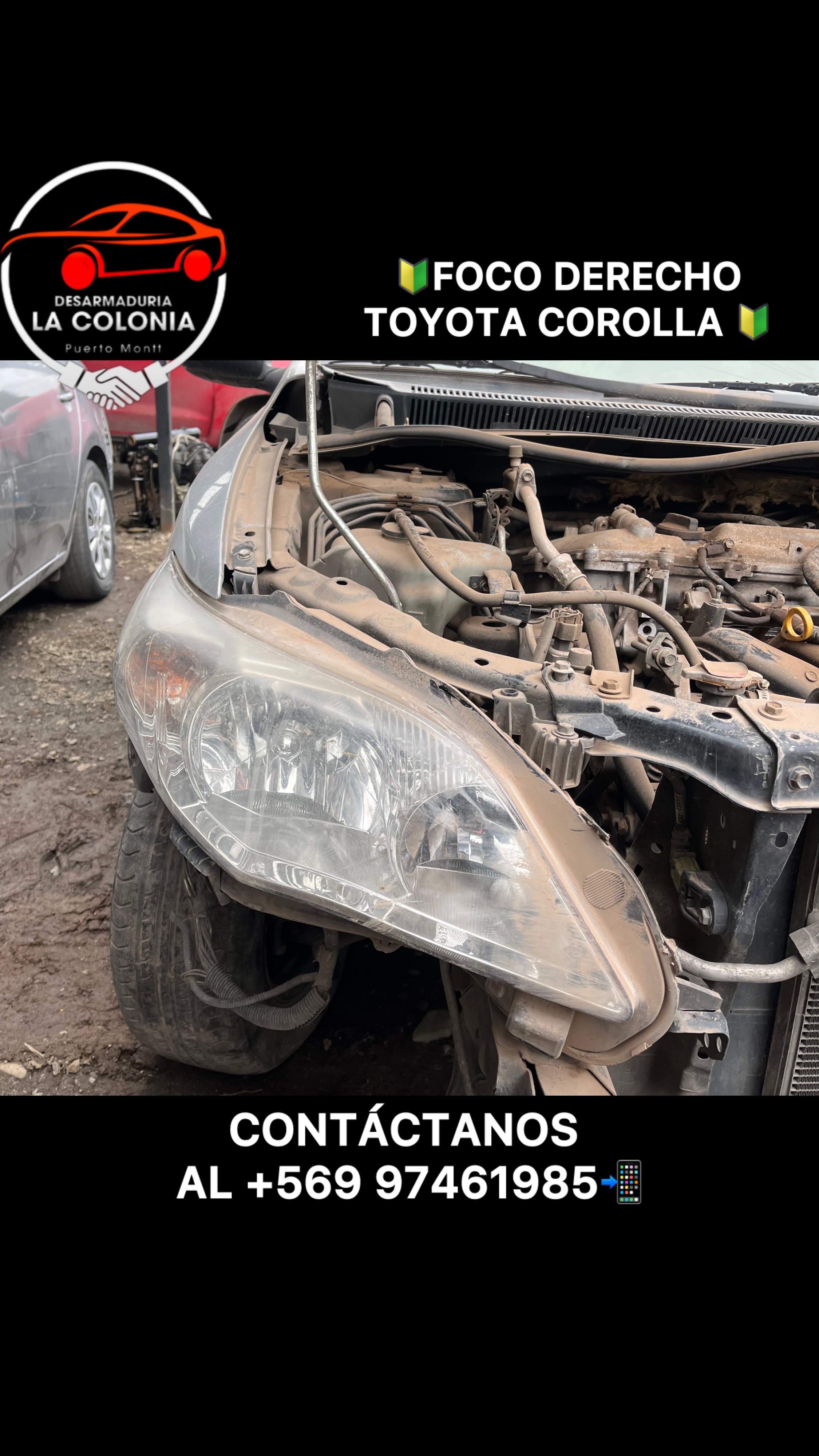 Foco derecho Toyota corolla