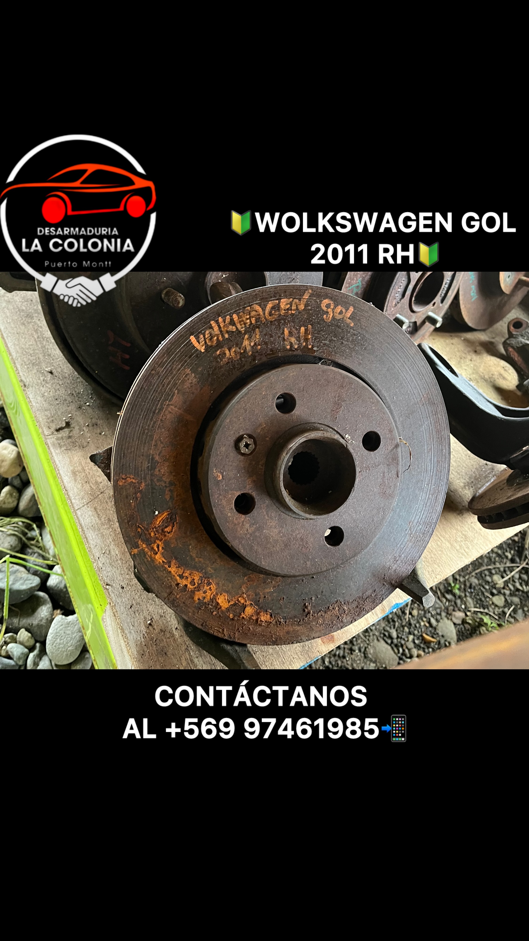 Muñon Wolkswagen gol rh 2011