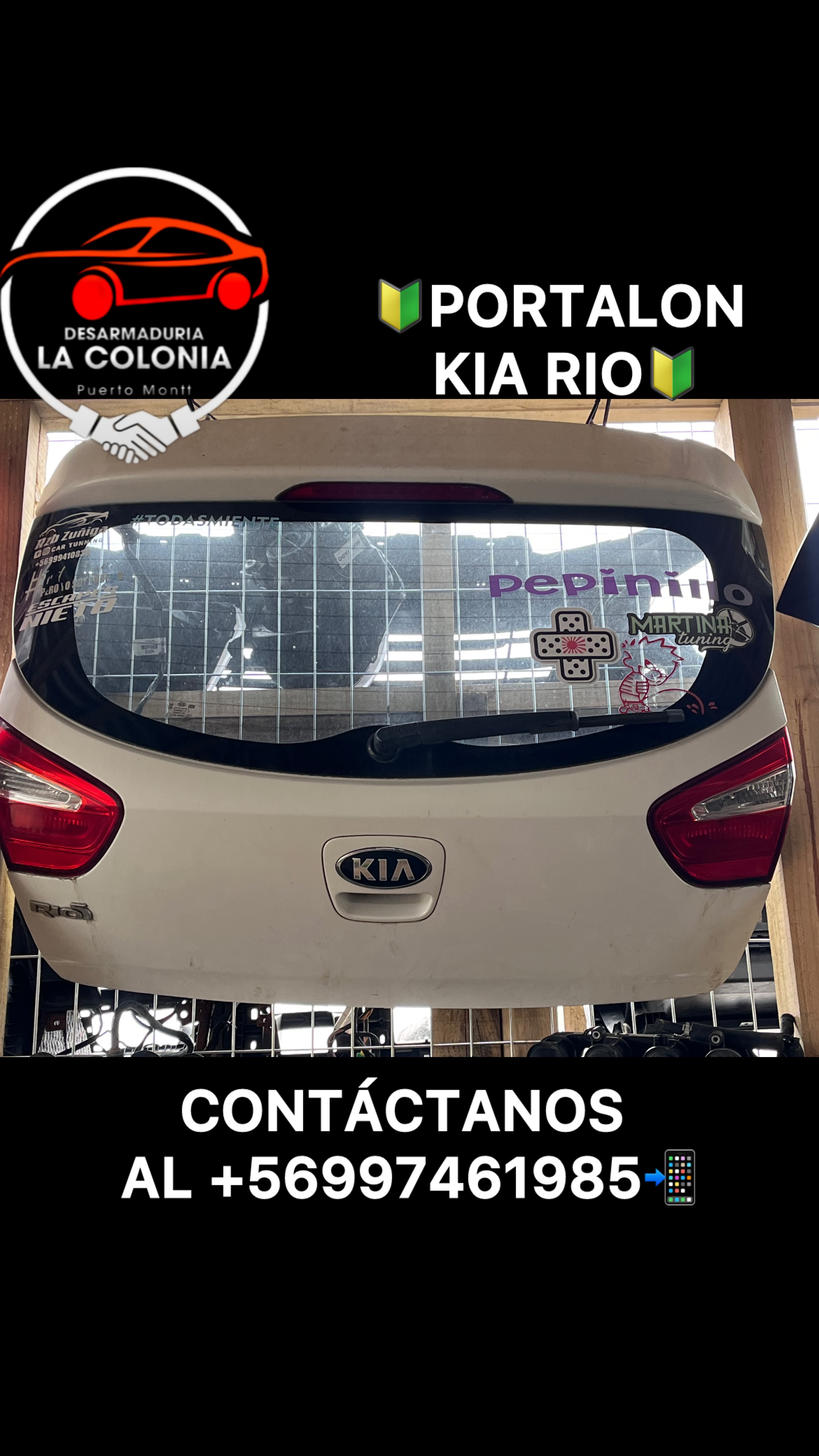 Portalón kia rio