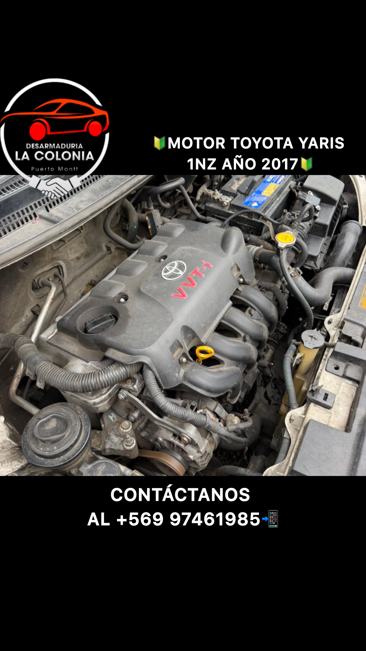 Motor toyota yaris 1nz año 2017