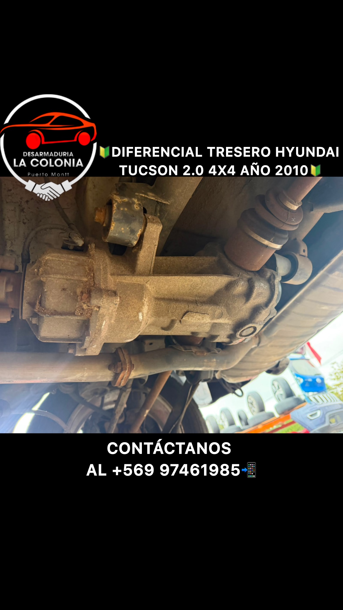 Diferencial trasero Hyundai Tucson 2.0 4x4 año 2010