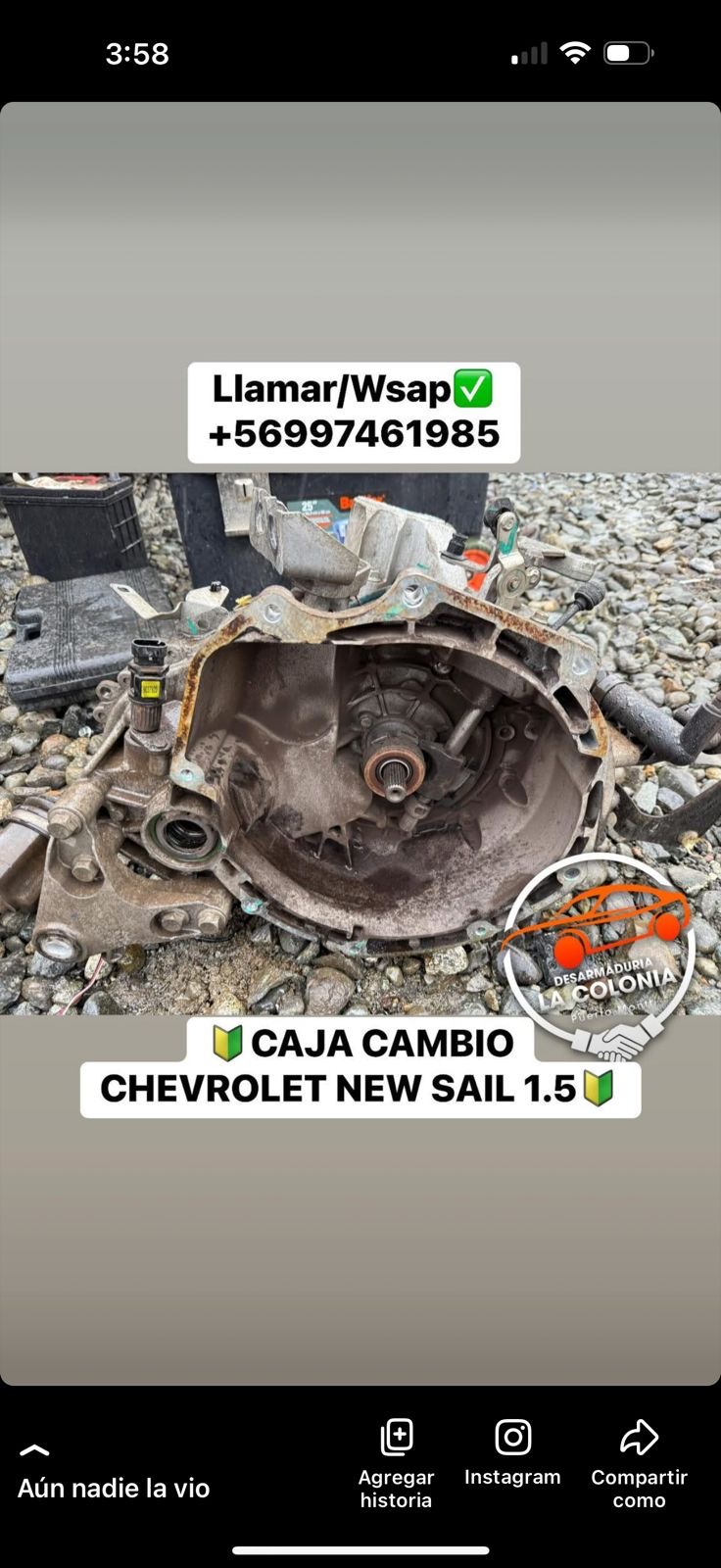 Caja de cambio new sail