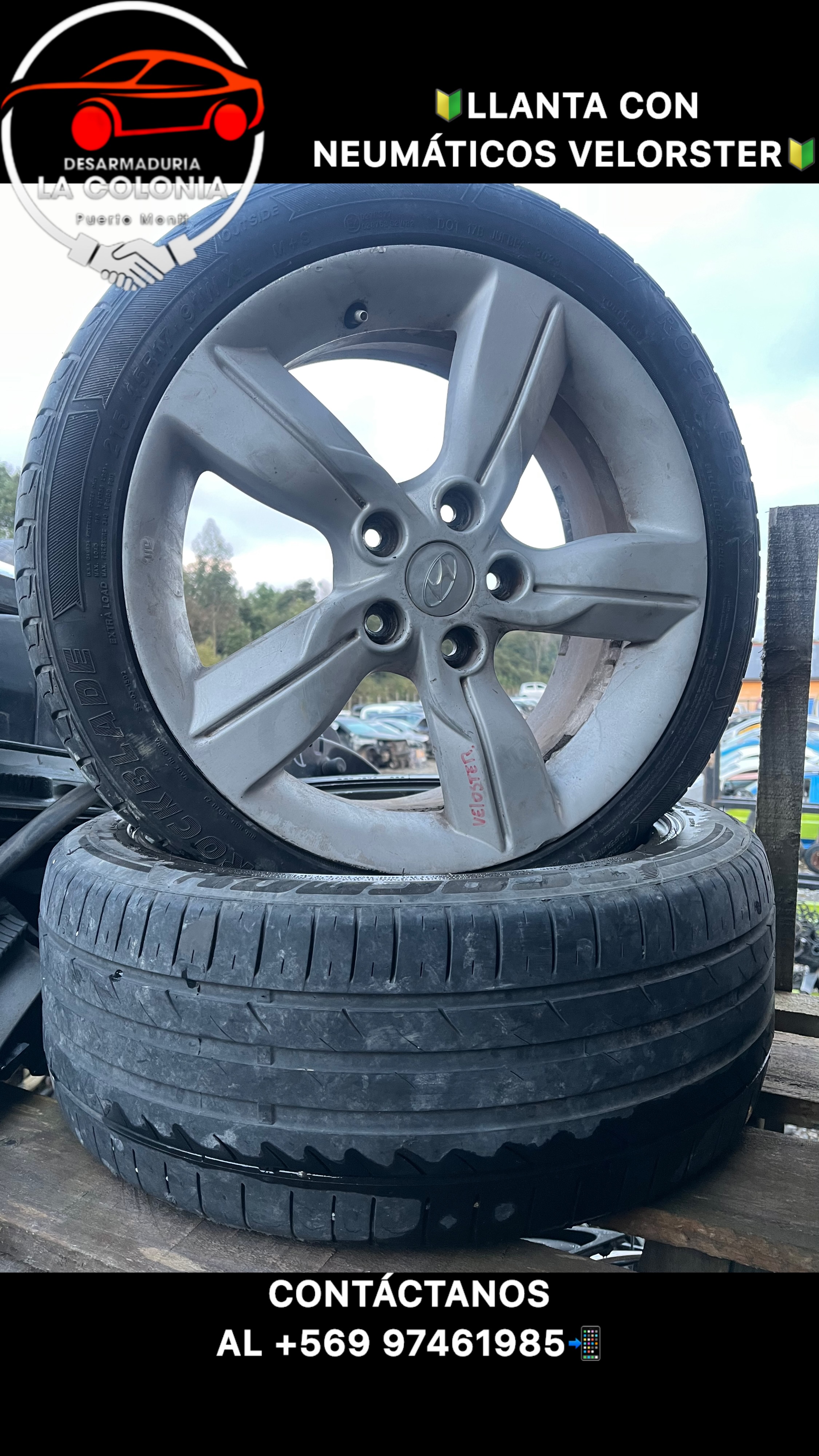 Llantas con neumáticos veloster