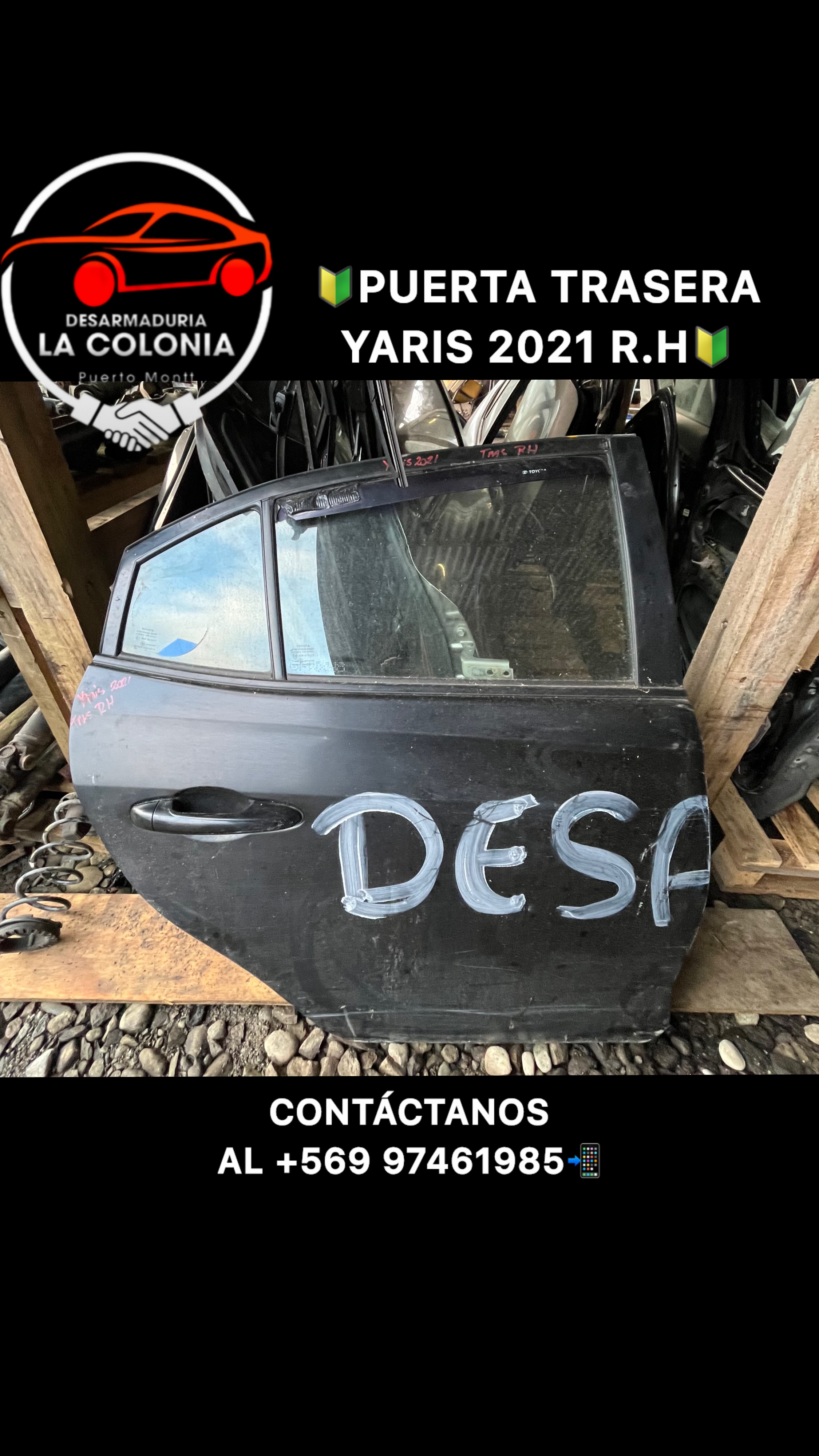 Puerta trasera toyota yaris 2021