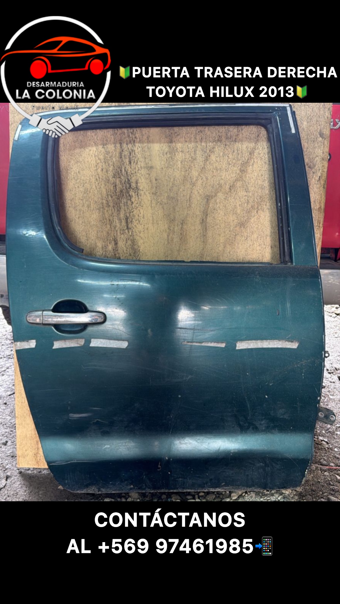 Puerta trasera toyota hilux 2013