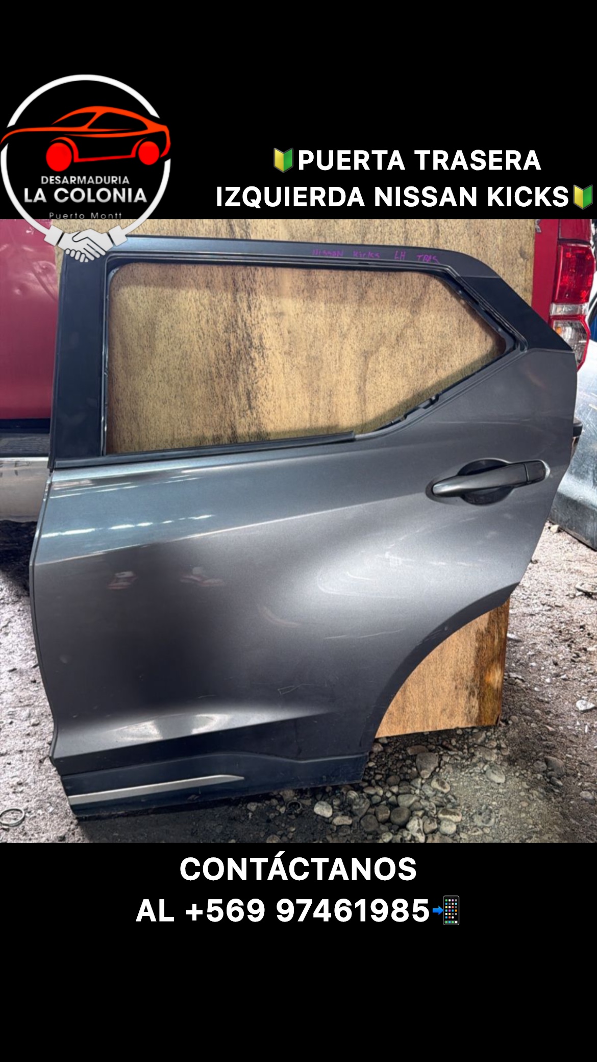 Puerta trasera izquierda nissan kicks