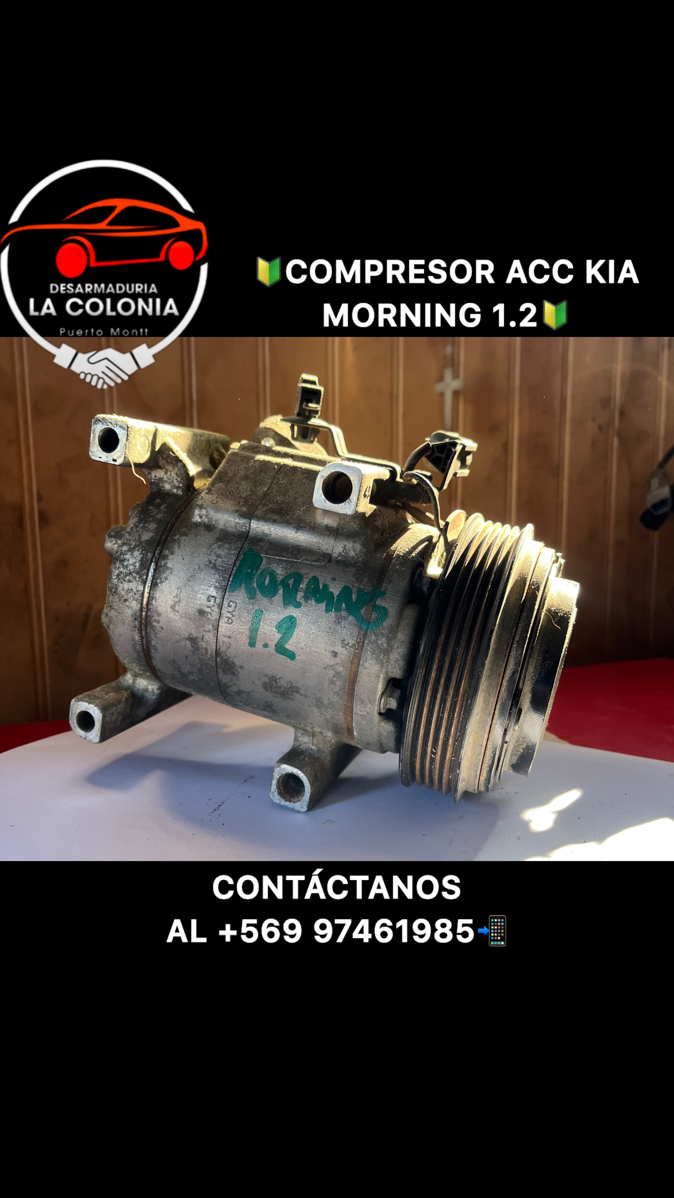 Compresor acc kia morning